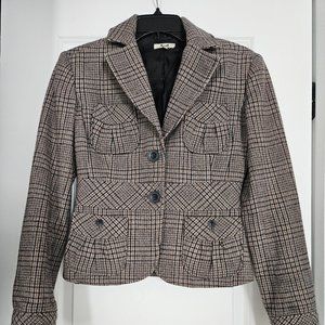Babydoll wool blend blazer